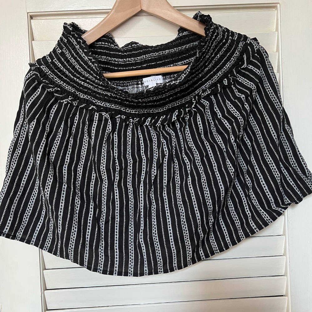 Socialite rayon skater mini skirt